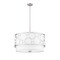 Z-Lite Kendall 4 Light Pendant, Brushed Nickel & White 197-24BN - alternate 5